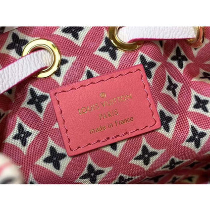 Louis Vuitton LV Women Nano Noé Bucket Bag Pink Monogram Coated Canvas