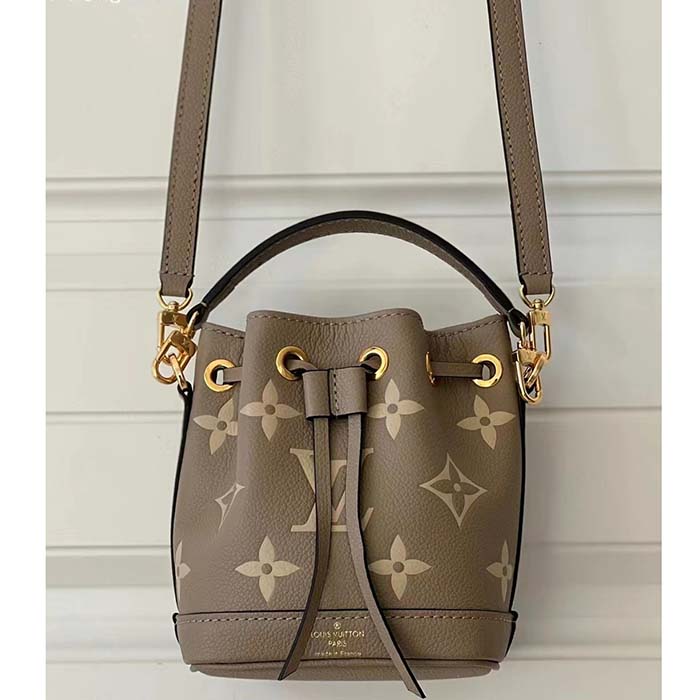Louis Vuitton LV Women Nano Noé Monogram Empreinte Embossed Supple Grained Cowhide Leather