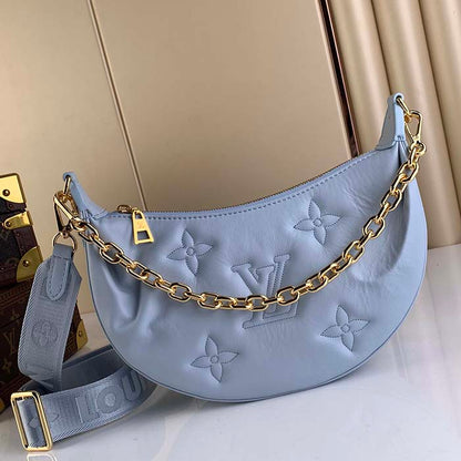 Louis Vuitton LV Women Over The Moon Lilas Purple Quilted Embroidered Calf Leather