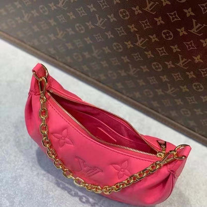 Louis Vuitton LV Women Over The Moon Pink Quilted Embroidered Smooth Calf Leather