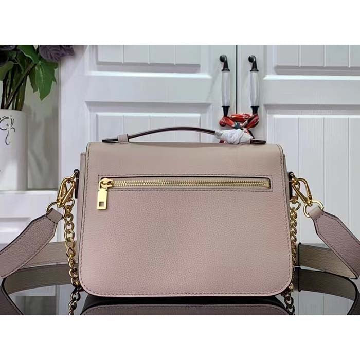 Louis Vuitton LV Women Oxford Greige Grained Calf Leather Microfiber Lining