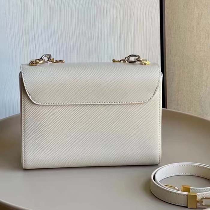 Louis Vuitton LV Women Twist MM Quartz Epi Grained Leather Cowhide Lock