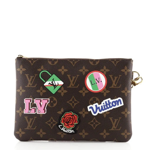 LOUIS VUITTON LIMITED EDITION MONOGRAM PATCH CITY WRISTLET/ CLUTCH BAG