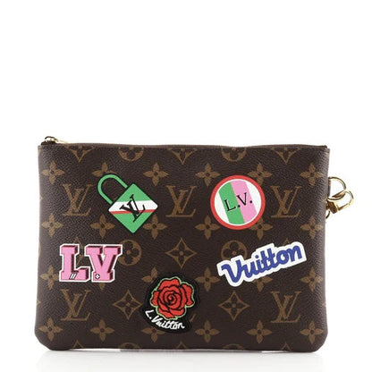 LOUIS VUITTON LIMITED EDITION MONOGRAM PATCH CITY WRISTLET/ CLUTCH BAG