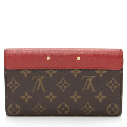 Louis Vuitton Monogram Canvas Pallas Wallet (SHF-22270)