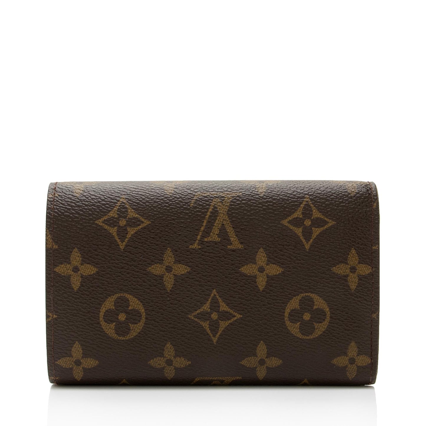 Louis Vuitton Monogram Canvas Porte Monnaie Tresor Wallet (SHF-mxeVW3)