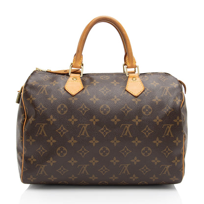Louis Vuitton Monogram Canvas Speedy 30 Satchel (SHF-vg2Q2i)
