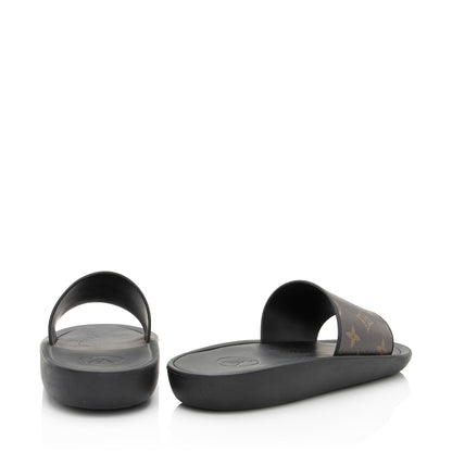 Louis Vuitton Monogram Canvas Sunbath Slide Sandals - Size 6 / 36 (SHF-Dsl8Xt)