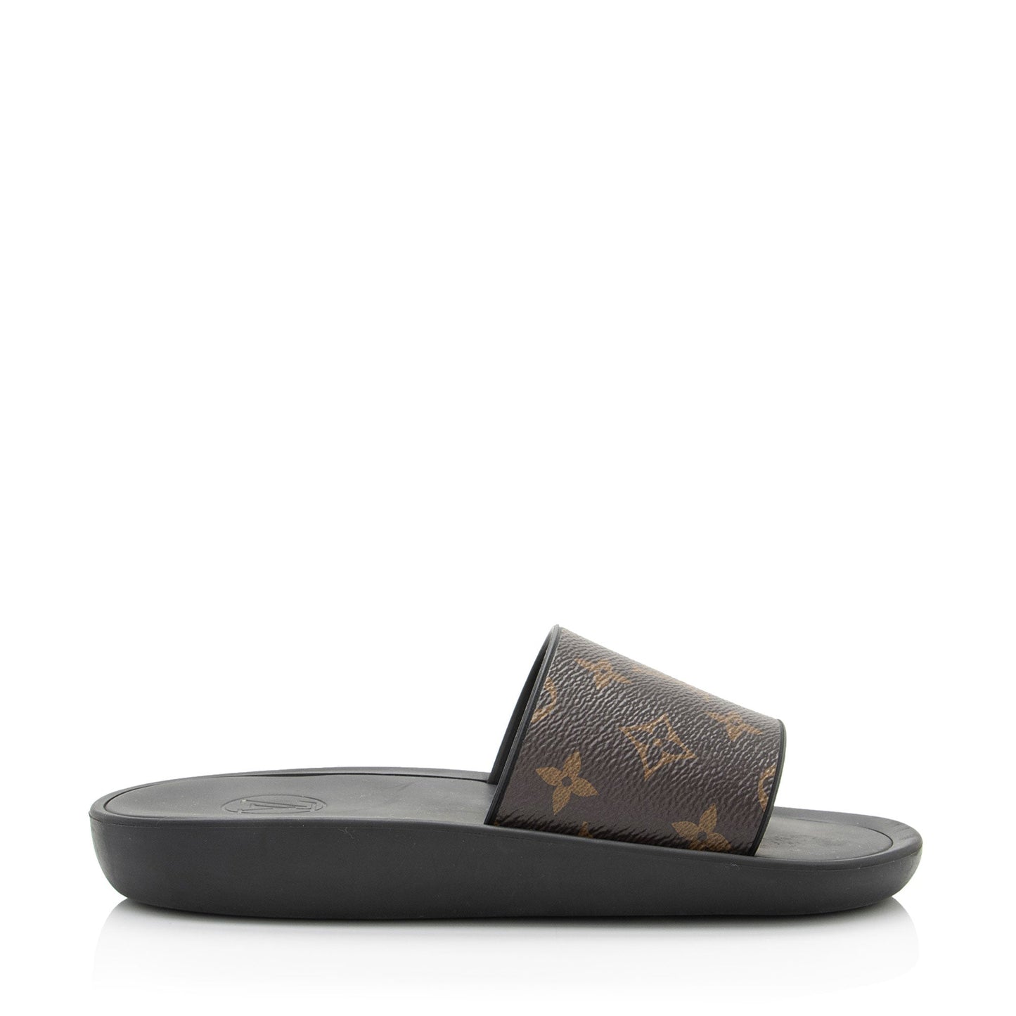 Louis Vuitton Monogram Canvas Sunbath Slide Sandals - Size 6 / 36 (SHF-Dsl8Xt)