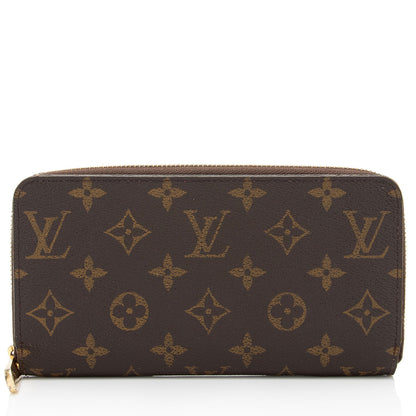Louis Vuitton Monogram Canvas Zippy Wallet (SHF-oefzl9)