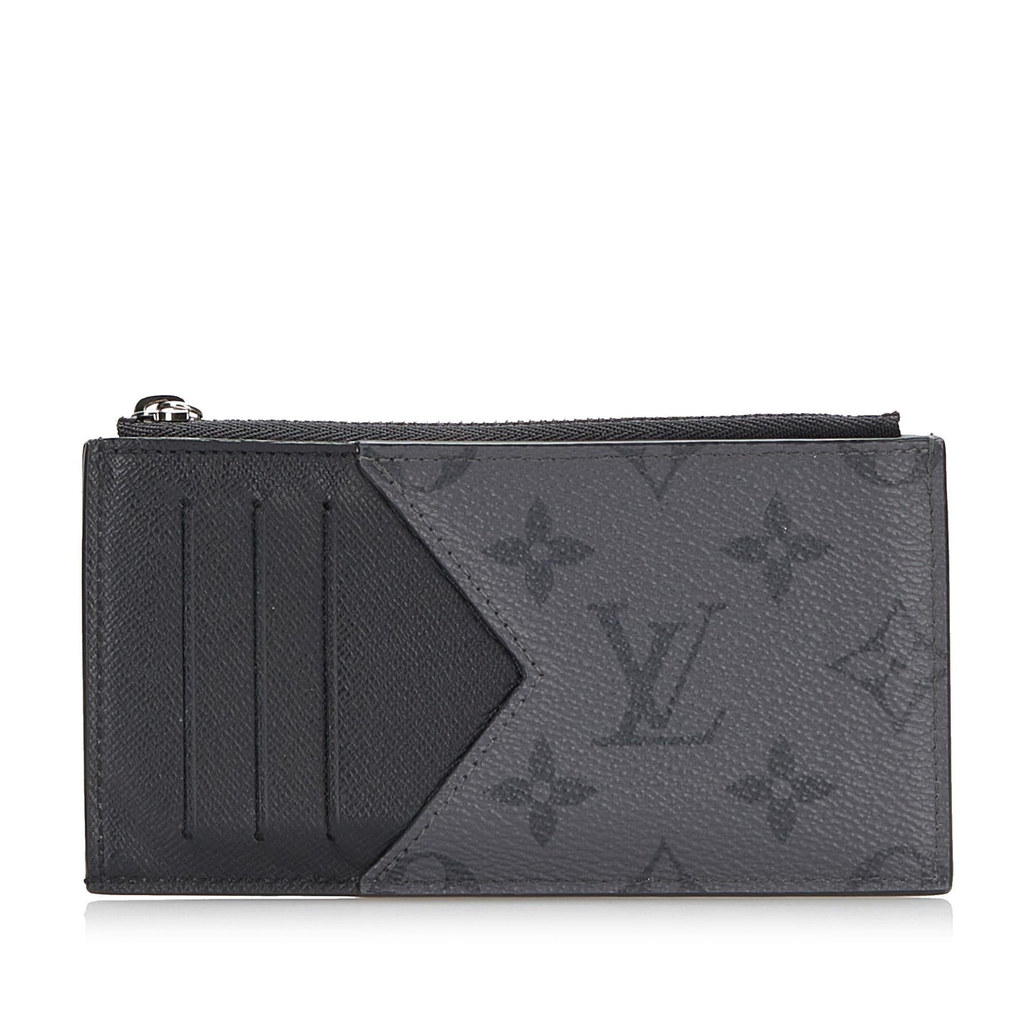 Louis Vuitton Monogram Eclipse Coin Pouch (SHG-CILlD8)