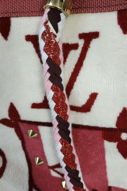 Monogram Eponge Cabas Bicolor White Red