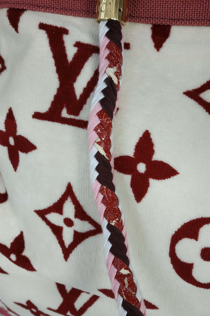 Monogram Eponge Cabas Bicolor White Red