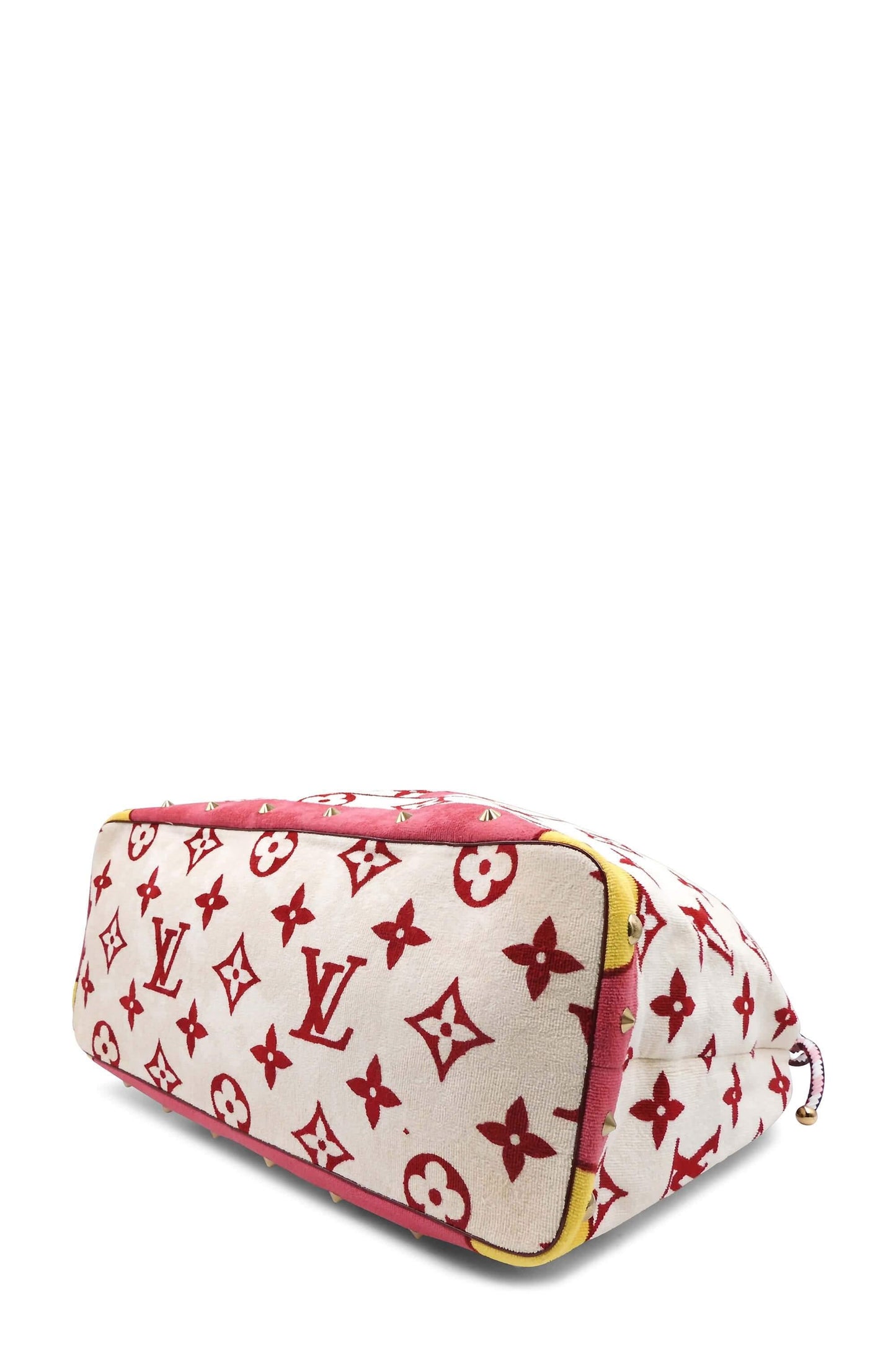 Monogram Eponge Cabas Bicolor White Red