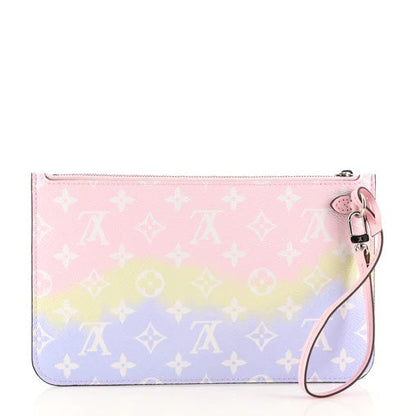 LOUIS VUITTON MONOGRAM ESCALE  NEVERFULL POCHETTE PASTEL