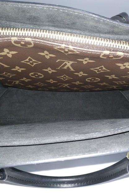 Monogram Flower Tote Brown Black