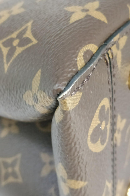 Monogram Flower Tote Brown Black