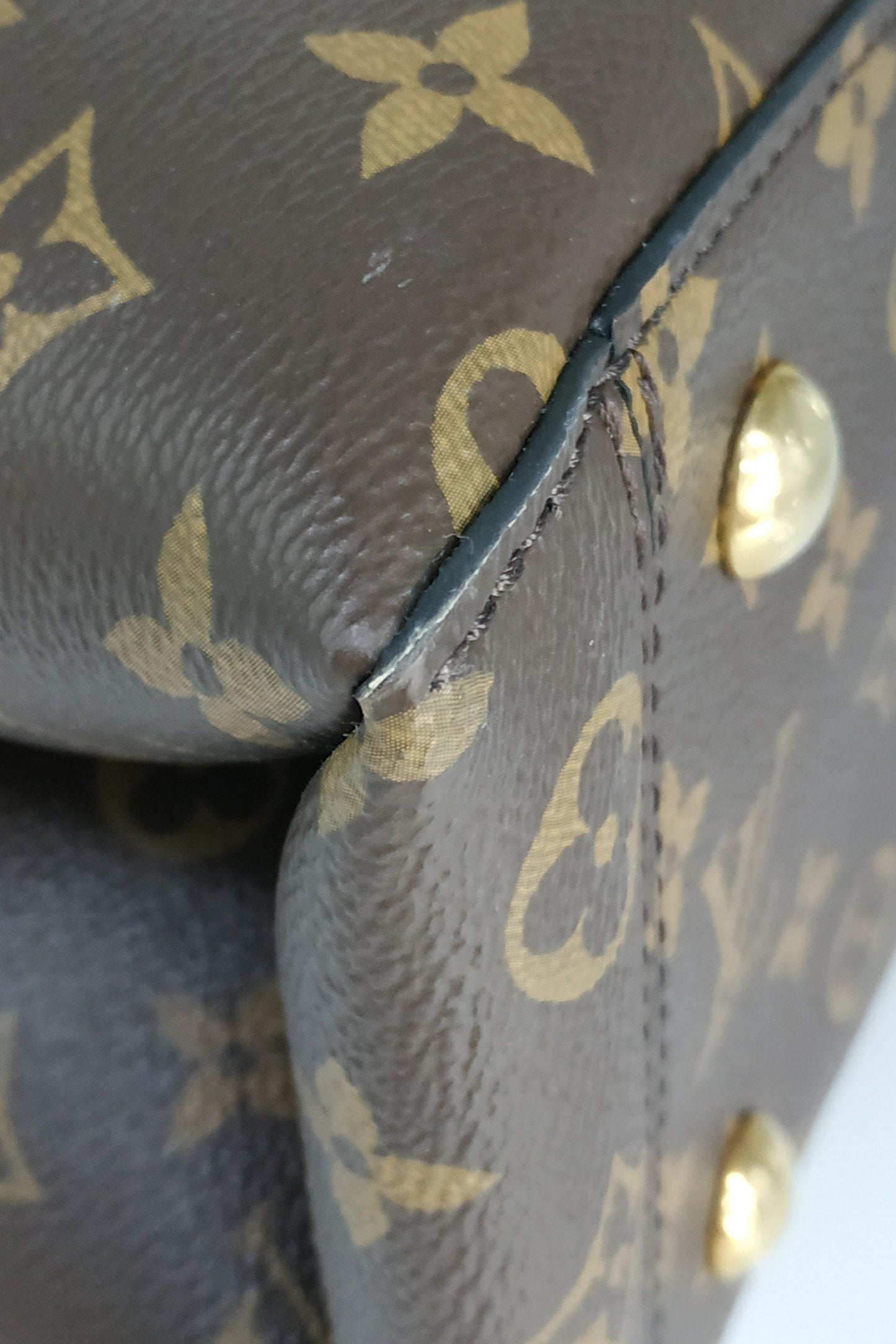 Monogram Flower Tote Brown Black