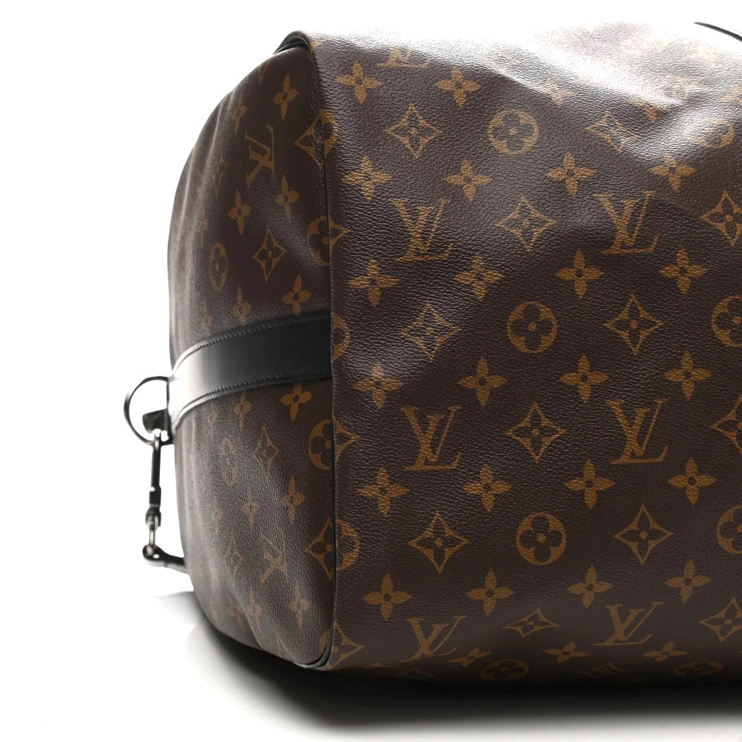 LOUIS VUITTON MONOGRAM MACASSAR KEEPALL BANDOULLIERE 55