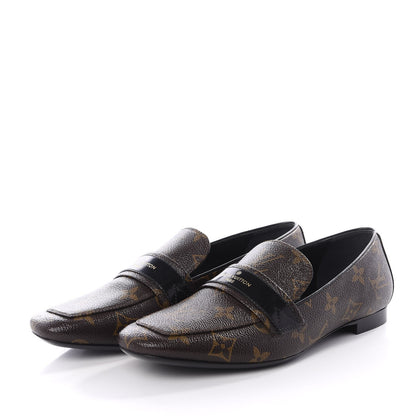 LOUIS VUITTON MONOGRAM UPPERCASE LOAFERS
