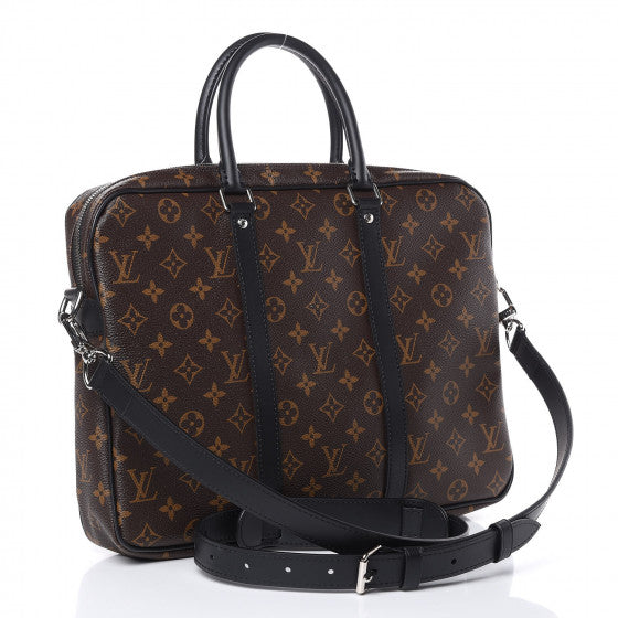 Louis Vuitton Monogram Macassar Porte-Documents Voyage PM
