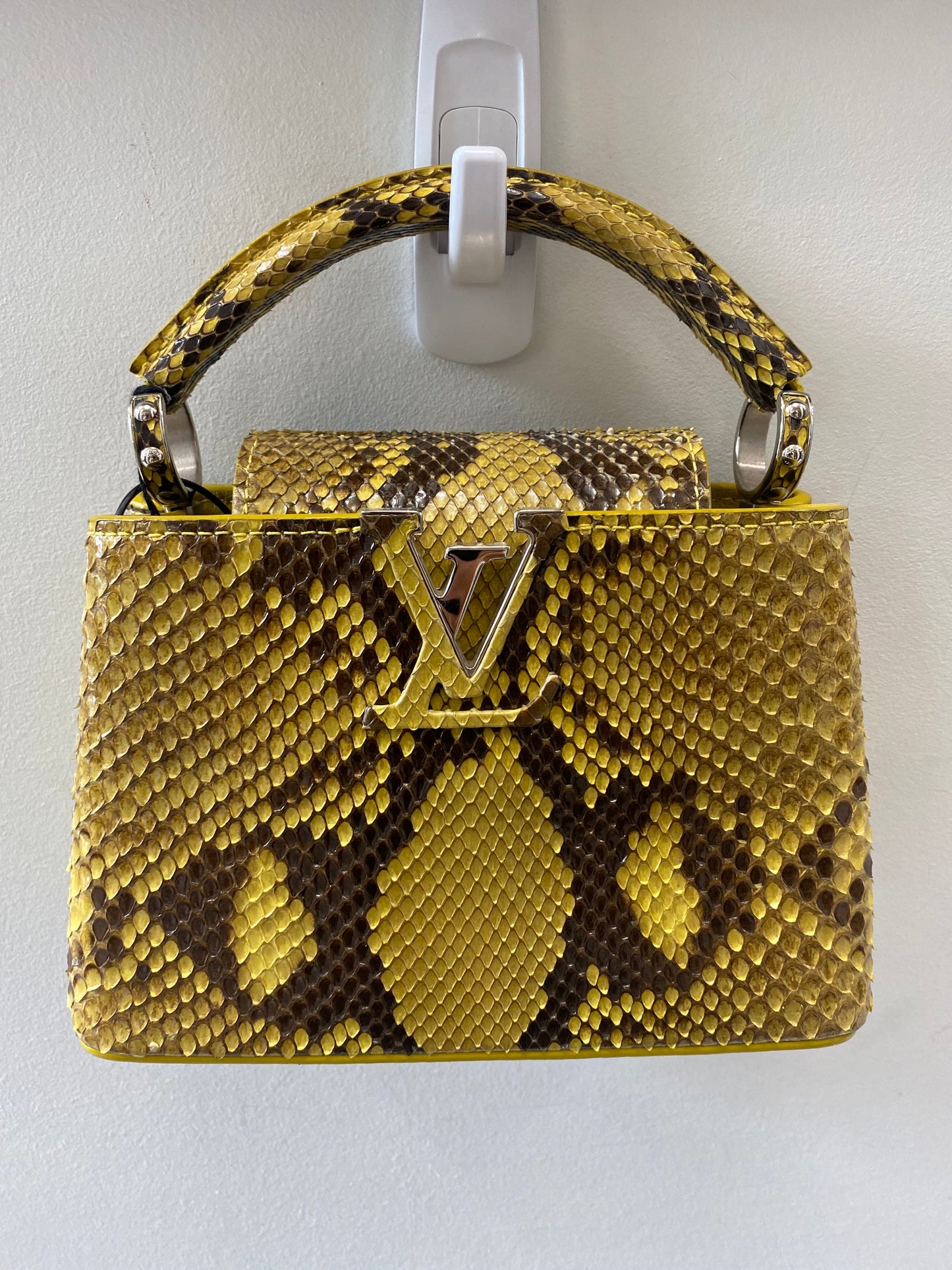 LOUIS VUITTON PYTHON MINI CAPUCINES BAG