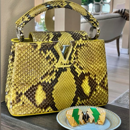 LOUIS VUITTON PYTHON MINI CAPUCINES BAG