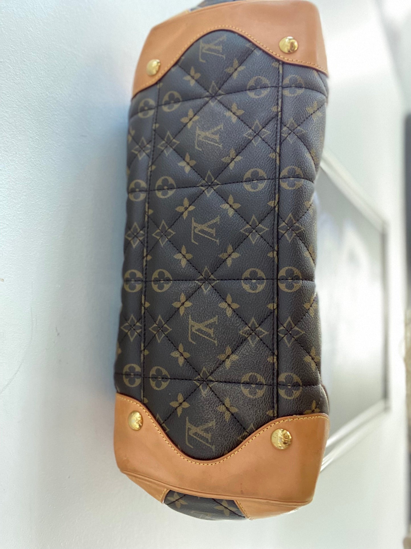 LOUIS VUITTON QUILTED MONOGRAM ETOILE CANVAS SHOPPER BAG