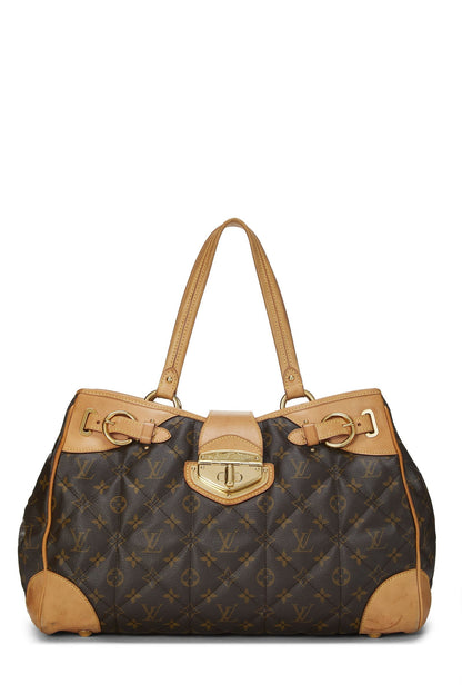 LOUIS VUITTON QUILTED MONOGRAM ETOILE CANVAS SHOPPER BAG