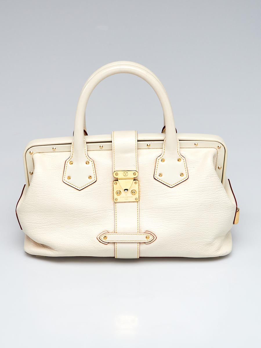 LOUIS VUITTON WHITE SUHALI L'INGENIEUX PM BAG