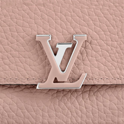 LOUIS VUITTON TAURILLON CAPUCINES COMPACT WALLET ROSE