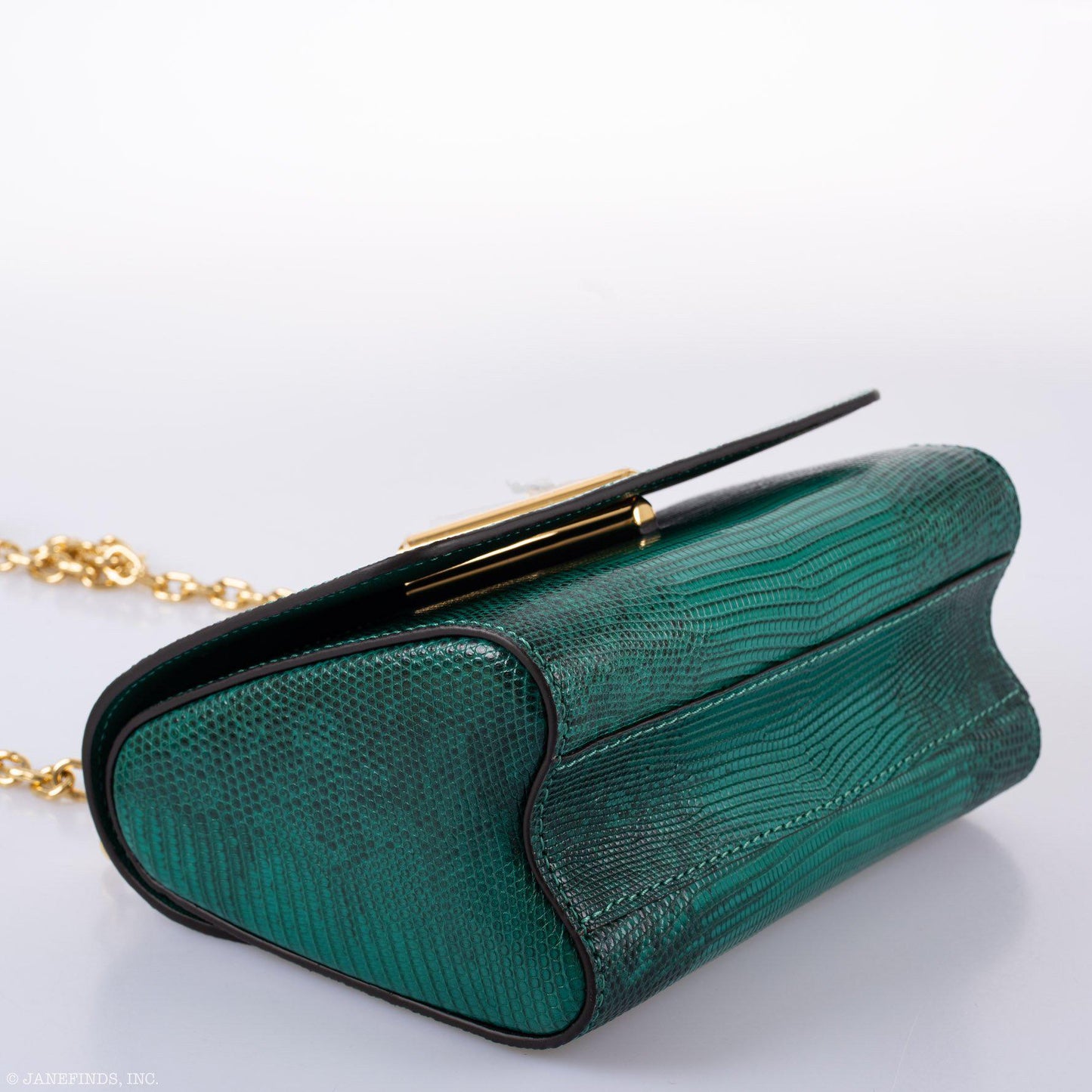 Louis Vuitton Twist PM Vert Emerald Ombre Lizard Gold Hardware