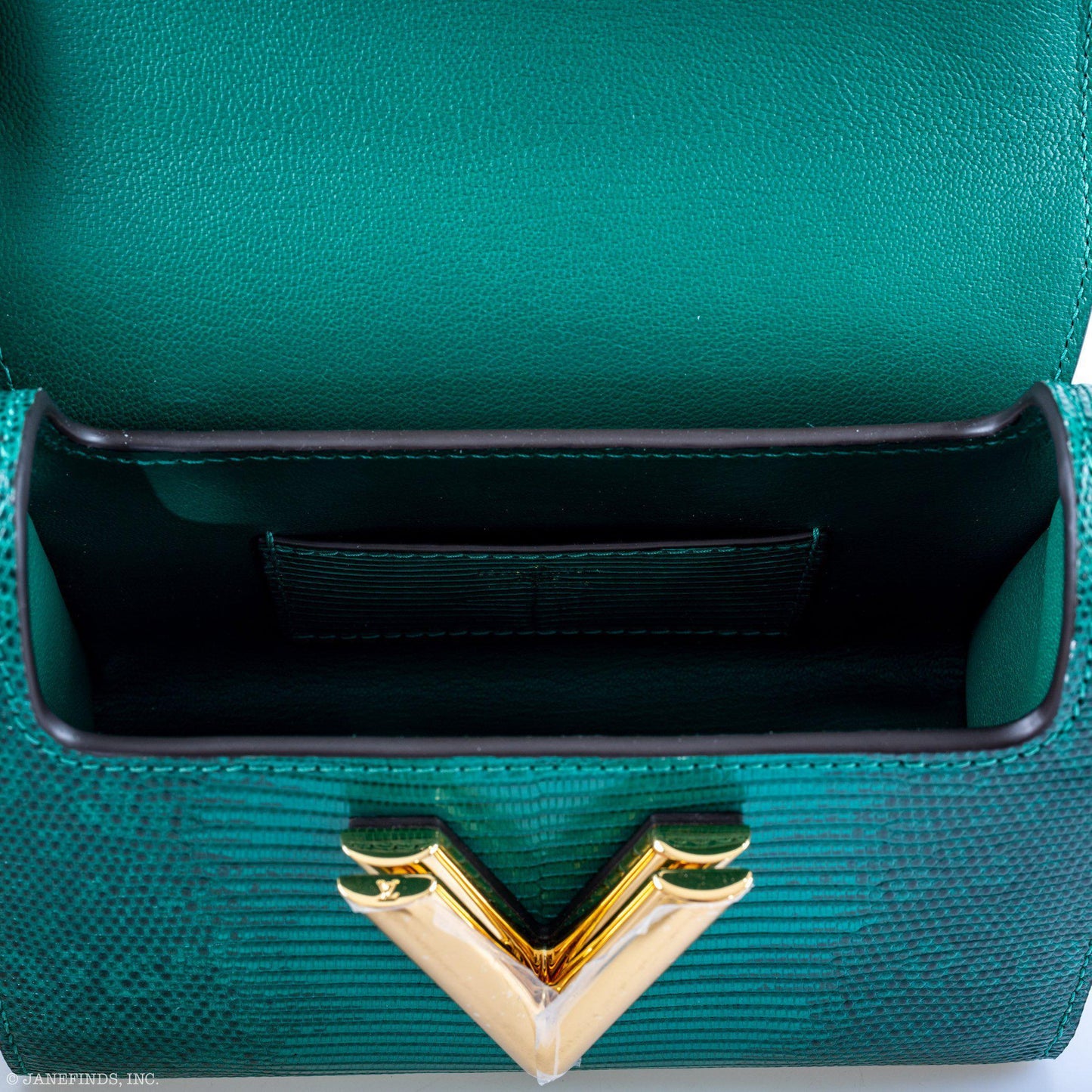 Louis Vuitton Twist PM Vert Emerald Ombre Lizard Gold Hardware