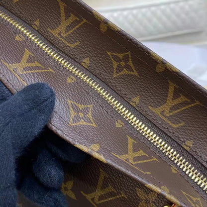 Louis Vuitton Unisex All-In MM Travel Bag Brown Monogram Coated Canvas