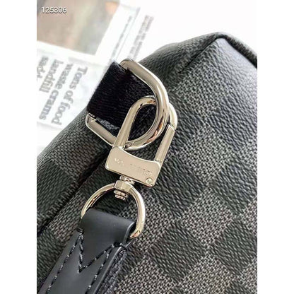 Louis Vuitton Unisex Avenue Sling Bag Coated Damier Graphique Canvas Textile Lining