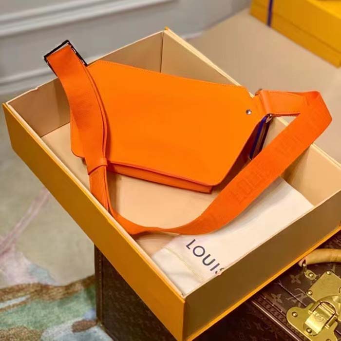 Louis Vuitton Unisex LV Aerogram Takeoff Sling Saffron Yellow Cowhide Leather