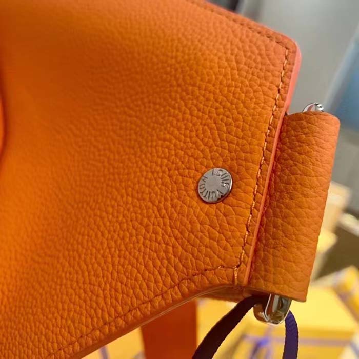 Louis Vuitton Unisex LV Aerogram Takeoff Sling Saffron Yellow Cowhide Leather