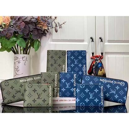 Louis Vuitton Unisex LV Pocket Organizer Atlantic Blue Monogram Coated Canvas