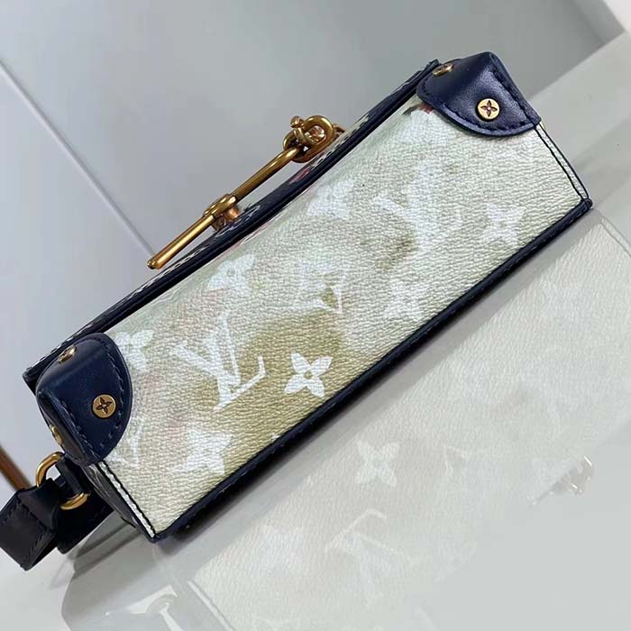 Louis Vuitton Unisex LV Steamer Wearable Wallet Ink Blue Monogram Bleach Coated Canvas