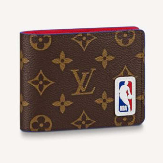 Louis Vuitton Unisex LV x NBA Multiple Wallet Monogram Coated Canvas