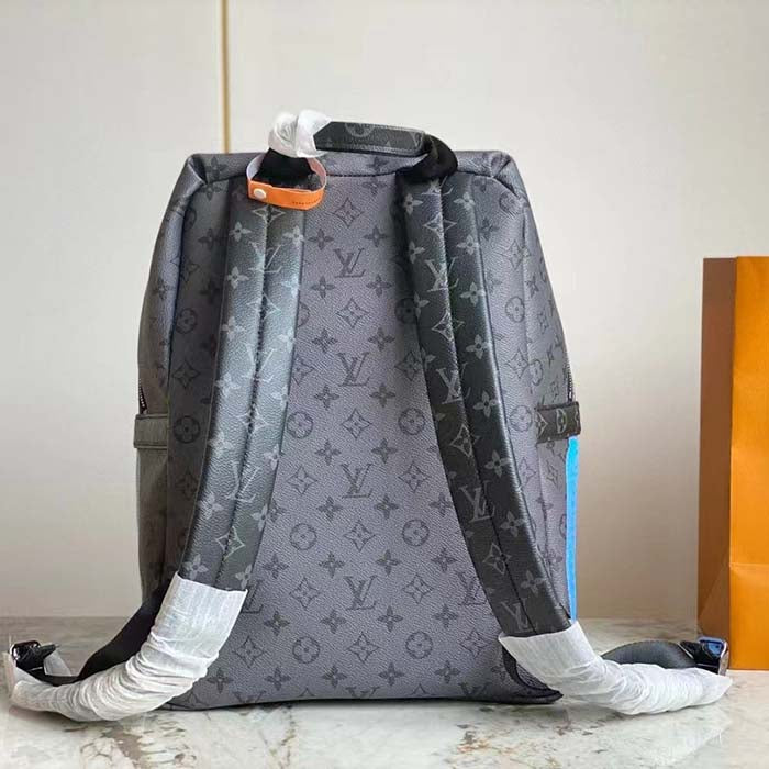 Louis Vuitton Unisex LV x YK Discovery Backpack Monogram Coated Canvas Pumpkin Print