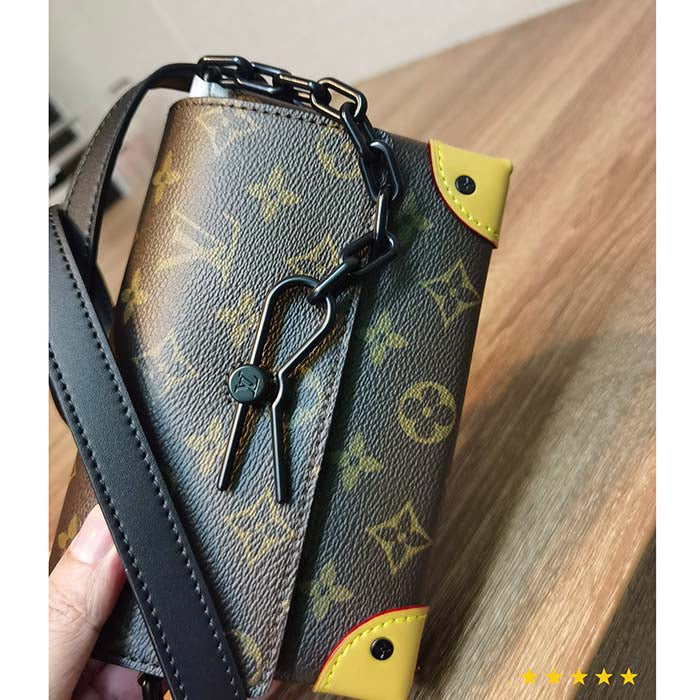 Louis Vuitton Unisex LVxYK Steamer Wearable Wallet Radiant Sun Monogram Macassar Coated Canvas