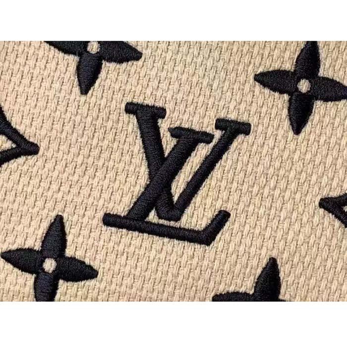 Louis Vuitton Unisex Mini Pochette Accessoires Black Lotus Cotton Cowhide Zip Closure