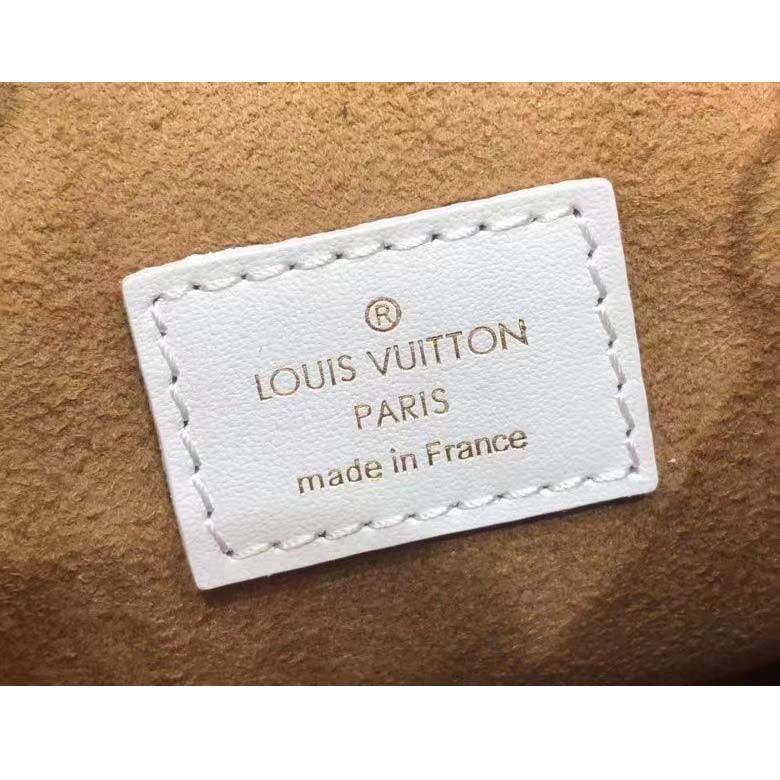 Louis Vuitton Unisex Nano Bucket Brown Monogram Coated Canvas Cowhide Leather