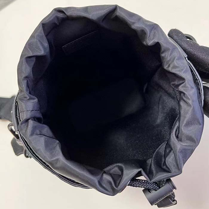 Louis Vuitton Unisex Noe Sling Black Calf Leather Textile Lining Drawstring Closure