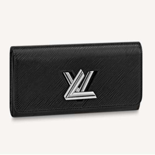 Louis Vuitton Unisex Twist Wallet Black Epi Grained Cowhide Leather