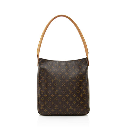 Louis Vuitton Vintage Monogram Canvas Looping GM Shoulder Bag (SHF-21787)