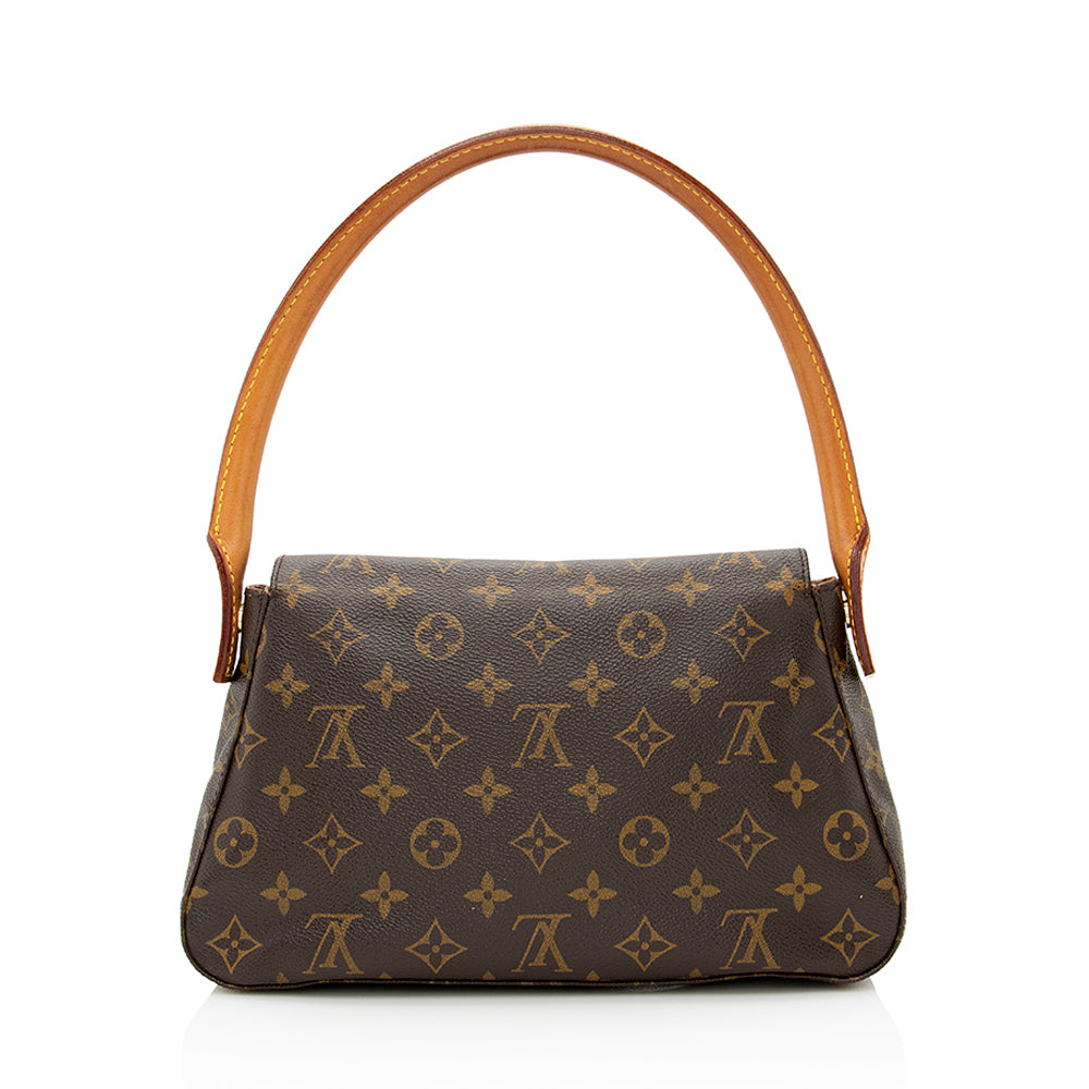 Louis Vuitton Vintage Monogram Canvas Mini Looping Shoulder Bag (SHF-21947)