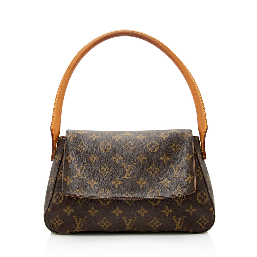 Louis Vuitton Vintage Monogram Canvas Mini Looping Shoulder Bag (SHF-21947)