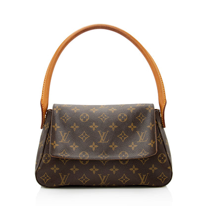 Louis Vuitton Vintage Monogram Canvas Mini Looping Shoulder Bag (SHF-21947)